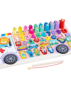 Joc logaritmic Aritmetica sortare forme geometrice joc magnetic 3 ani 01.jpg