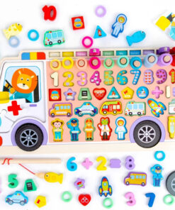 Joc logaritmic Aritmetica sortare forme geometrice joc magnetic 3 ani 02.jpg