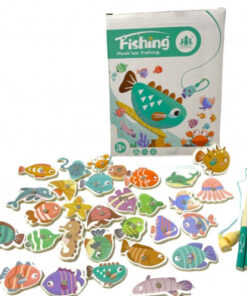 Joc magnetic de pescuit din lemn 30 piesePesti 3 ani 01.jpg