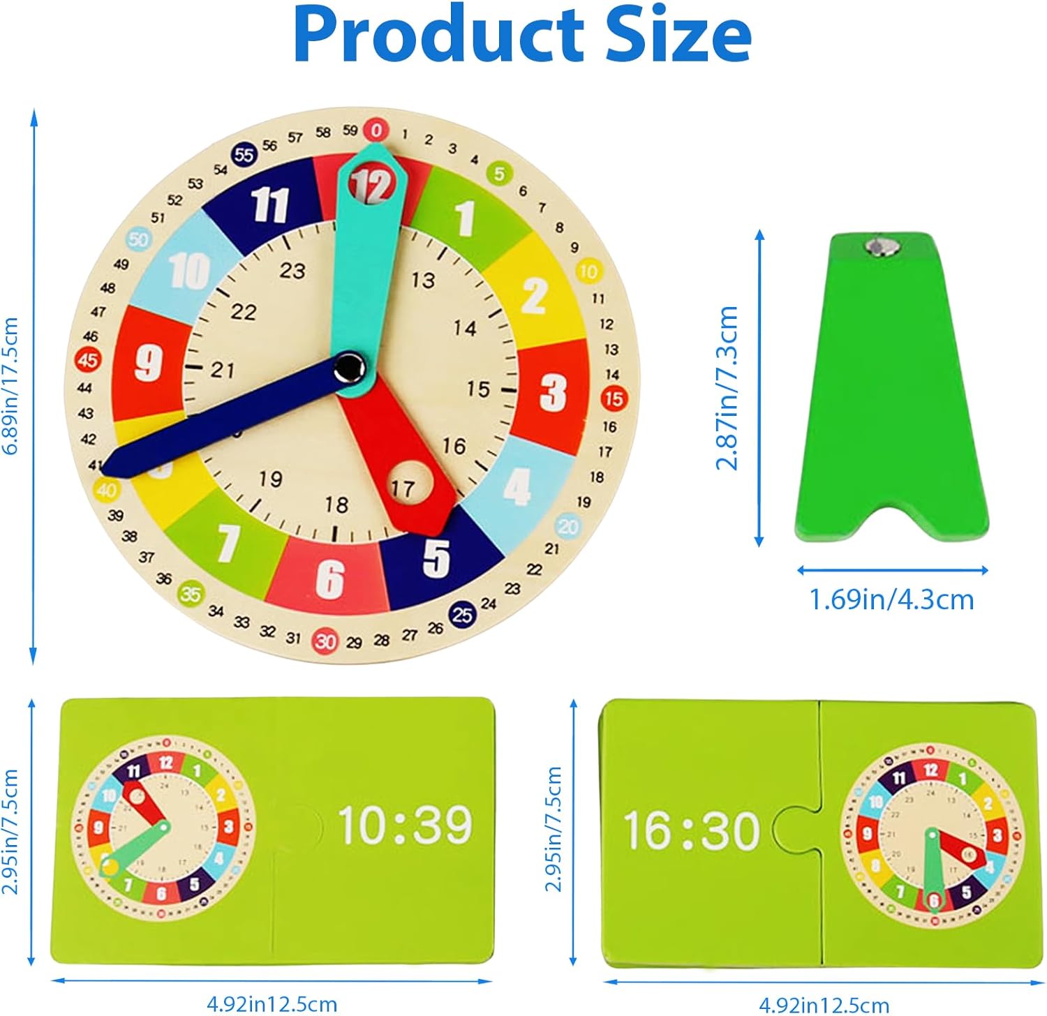 Joc multifunctional - Invatam ceasul analogic si digital, 3 ani - imagine 5