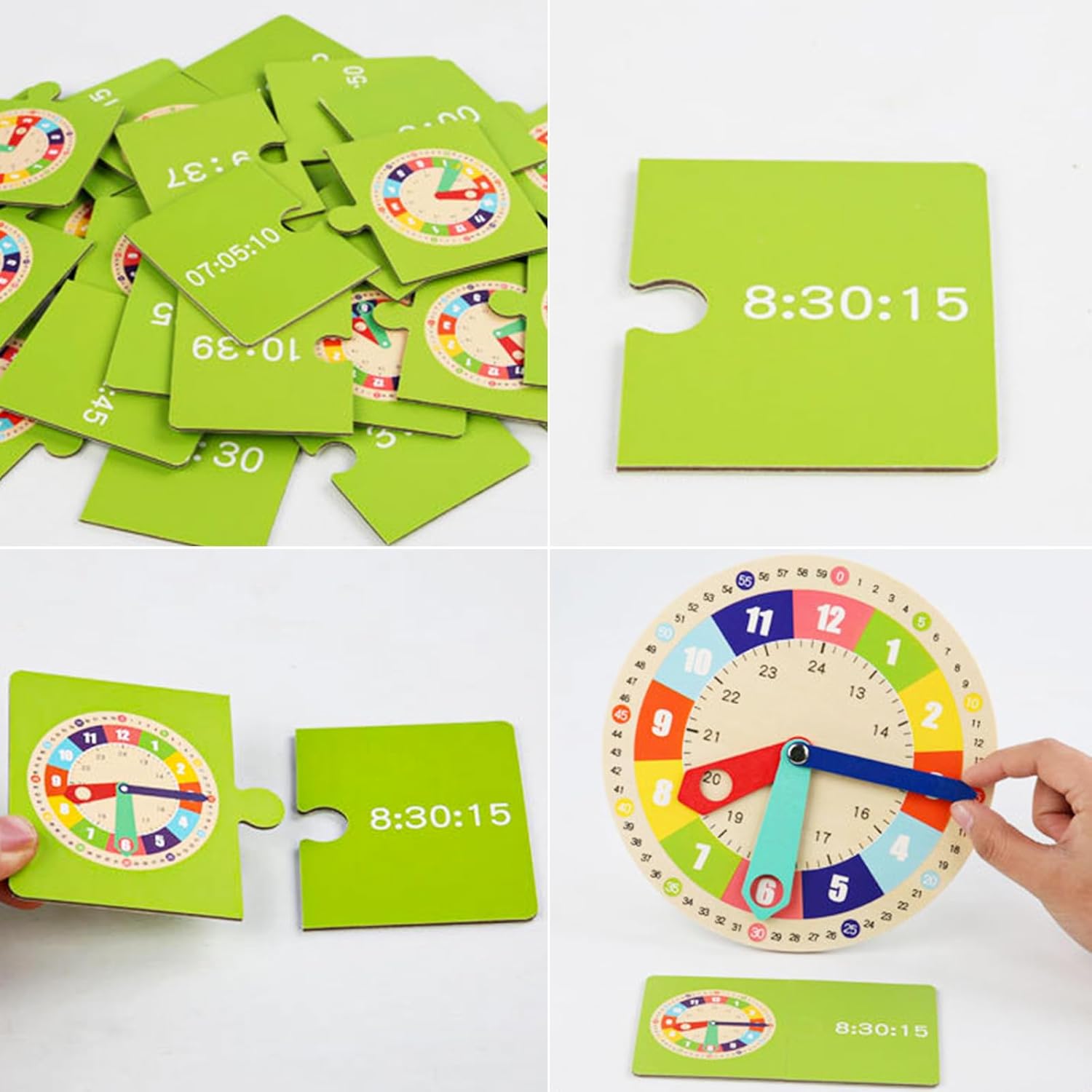 Joc multifunctional - Invatam ceasul analogic si digital, 3 ani - imagine 4