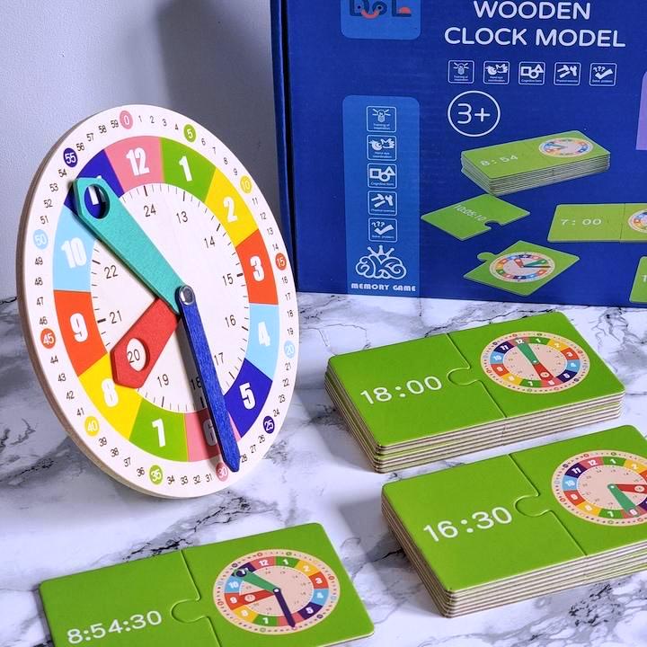 Joc multifunctional - Invatam ceasul analogic si digital, 3 ani - imagine 2