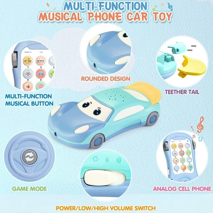 Joc multifuntional, Lampa de veghe cu proiectie si telefon, 18 luni+ - imagine 5