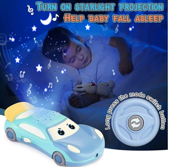 Joc multifuntional, Lampa de veghe cu proiectie si telefon, 18 luni+ - imagine 2