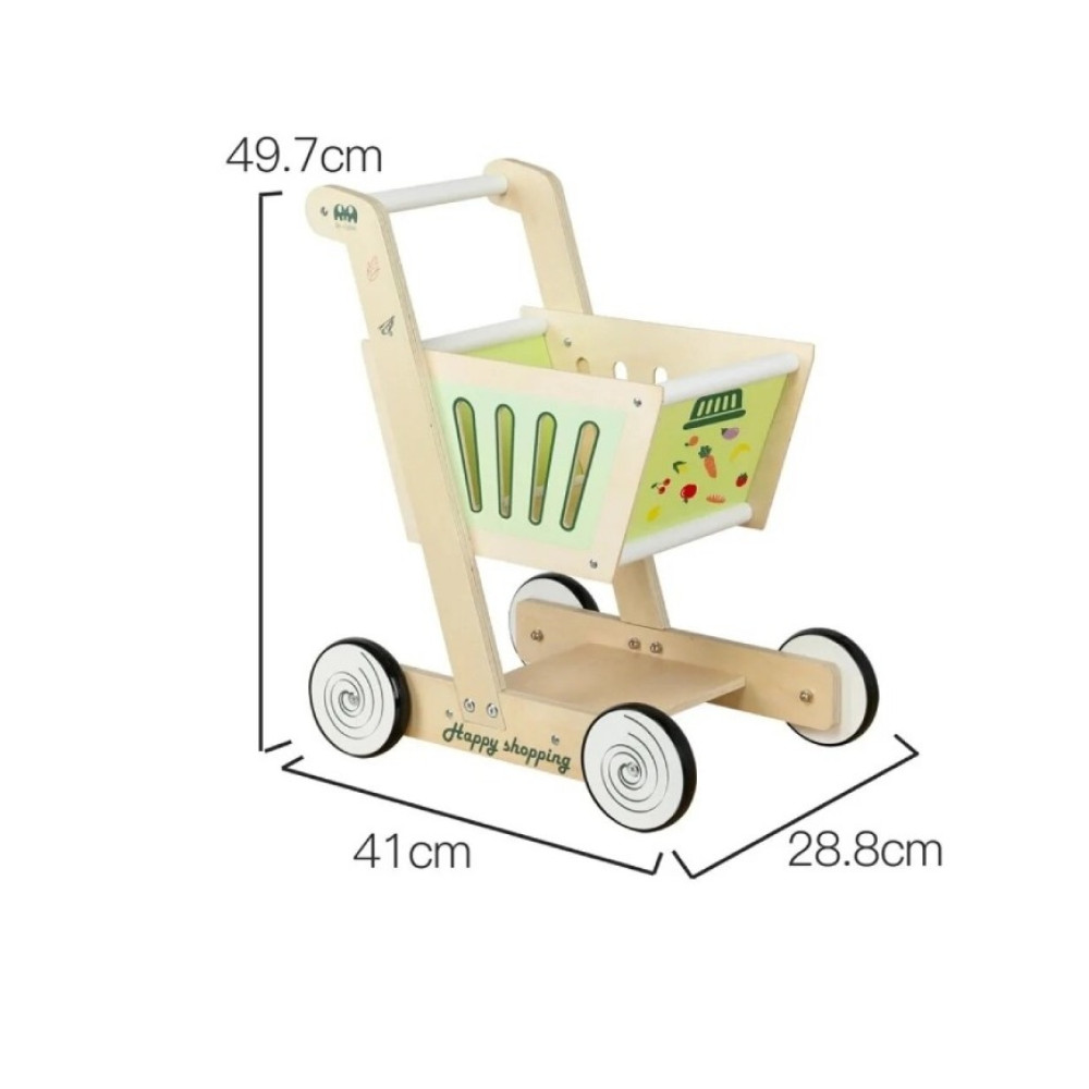 Jucarie Carucior de cumparaturi din lemn 49 cm 04.jpg