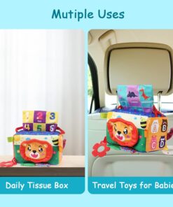 Jucarie senzoriala bebe Cutia cu batiste 0 luni Leu 03.jpg