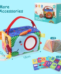 Jucarie senzoriala bebe Cutia cu batiste 0 luni Leu 04.jpg