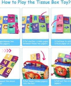 Jucarie senzoriala bebe Cutia cu batiste 0 luni Leu 05.jpg