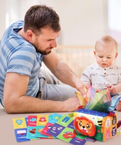 Jucarie senzoriala bebe Cutia cu batiste 0 luni Leu 07.jpg