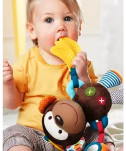 Alternative view of Jucarie senzoriala bebe cu elemente de dentitie si zornaitoare, 3 luni+ Maimutica