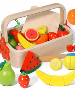 Jucarie tip ladita cu 10 fructe de feliat din lemn 2 ani 01.jpg