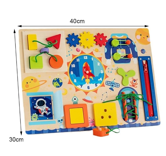 Placa de activitati Montessori, Viata Practica, 2 ani+