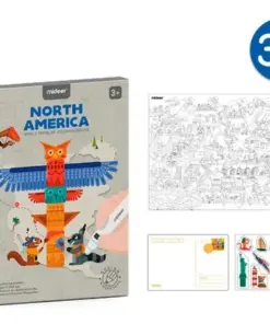 Poster de desenat 1170x812 mm America, Mideer