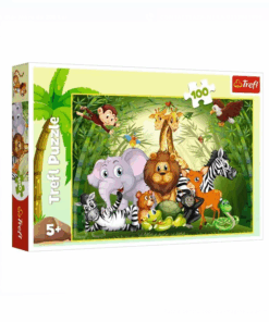 Puzzle Trefl carton 100 de piese, Animale din Padure
