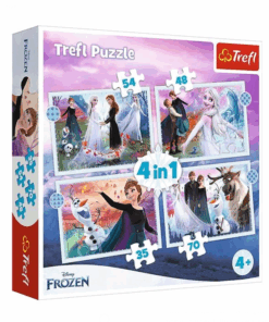 Puzzle Trefl carton 4 in 1, Frozen 2