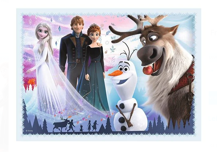 Puzzle Trefl carton 4 in 1, Frozen 2 - imagine 4