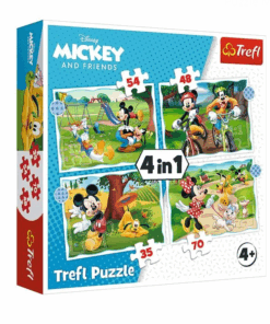 Puzzle Trefl carton 4 in 1, Mickey si prietenii