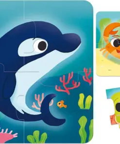 Alternative view of Puzzle din 4 piese pentru bebelusi - Animale marine, 8 modele