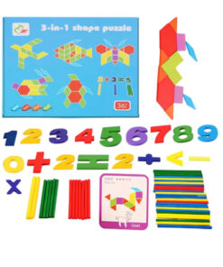 Puzzle educativ Tangram din lemn cu 196 piese 3 ani 01.jpg
