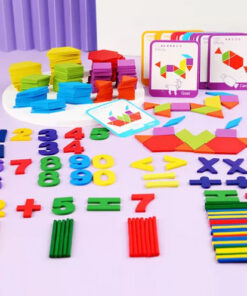 Puzzle educativ Tangram din lemn cu 196 piese 3 ani 02.jpg