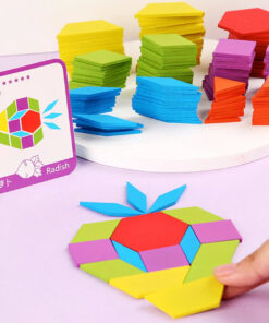 Puzzle educativ Tangram din lemn cu 196 piese 3 ani 09.jpg