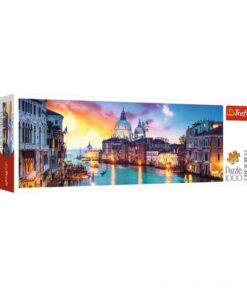 Puzzle Trefl 1000 piese,Panorama Canal Venetia, 8 ani