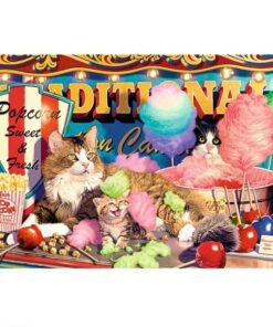 Alternative view of Puzzle Trefl 500 piese, 2 in 1, Caini si Pisici