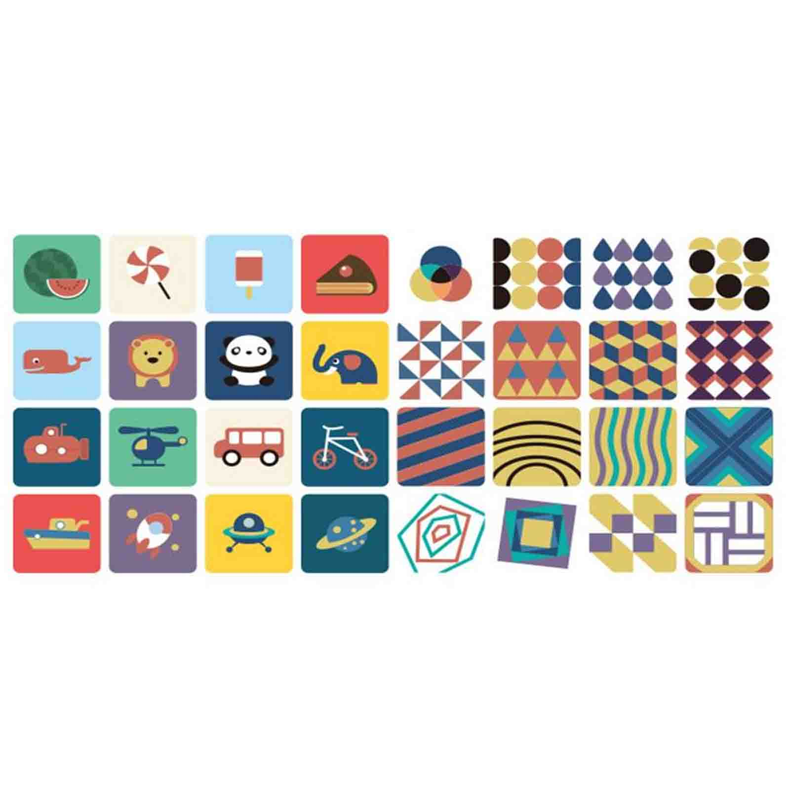 Set 16 carduri stimulare vizuala bebe, cartonase cu imagini color, interactive, 6-12 luni - imagine 4