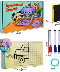 Set 48 planse reutilizabile de desen, 3 ani