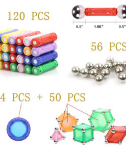 Set de constructie 3D magnetic 230 piese Onshine Betisoare magnetice 3 ANI 03.jpg