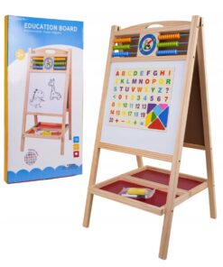 Tabla din lemn magnetica, cu 2 suprafete, tip Sevalet, 72 cm 001