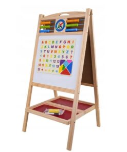 Alternative view of Tabla din lemn magnetica, cu 2 suprafete, tip Sevalet, 72cm