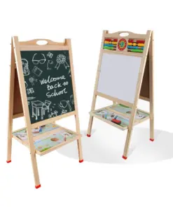 Tabla din lemn magnetica, cu 2 suprafete, tip Sevalet, 87 cm