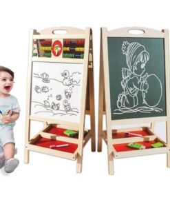 Tabla multifunctionala din lemn cu 2 suprafete tip Sevalet 68 cm 02.jpg