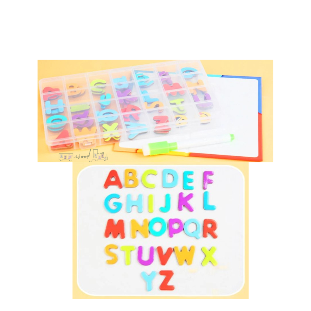 Alfabetar magnetic, Alfabet litere mari si mici, 3 ani - imagine 4