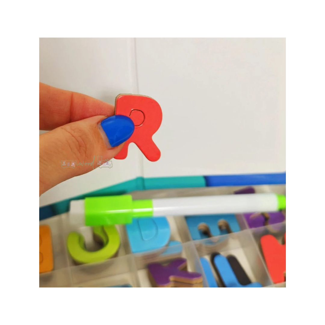 Alfabetar magnetic, Alfabet litere mari si mici, 3 ani - imagine 3