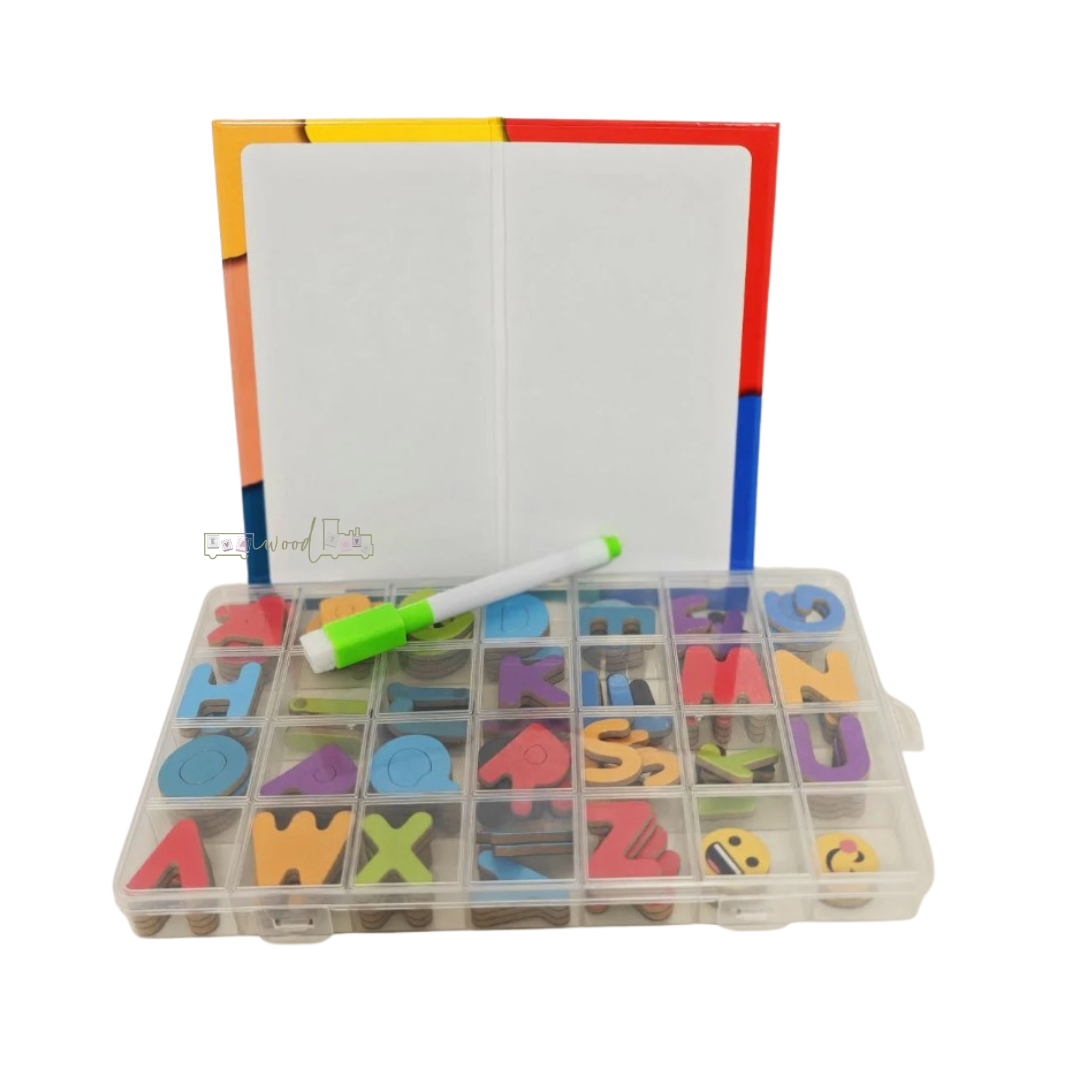 Alfabetar magnetic, Alfabet litere mari si mici, 3 ani - imagine 2