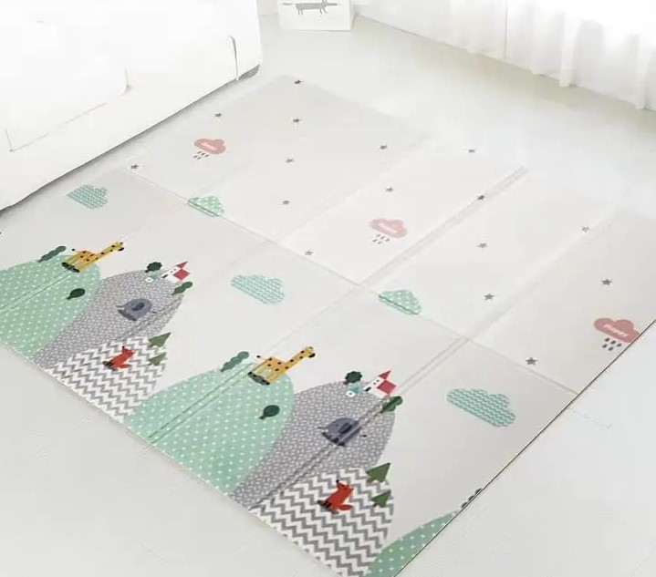 Covor pliabil de joaca, termoizolant cu doua fete 200 x 180 cm, Orasel - imagine 7