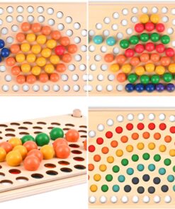 Alternative view of Joc de sortare și transfer cu bile colorate, 3 ani