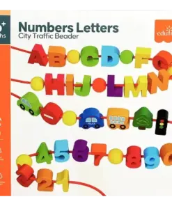 Joc de tip Montessori, set 81 margele de siretuit, 3 ani