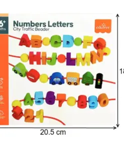 Alternative view of Joc de tip Montessori, set 81 margele de siretuit, 3 ani