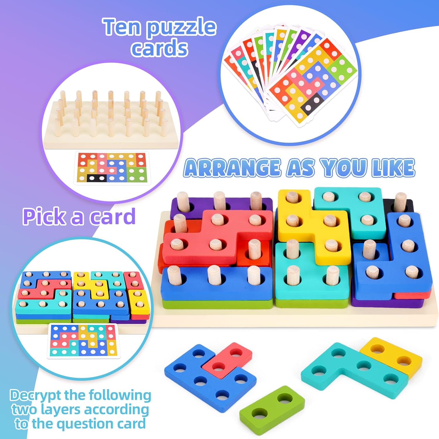 Joc educativ, jucarie de tras si sortator de forme, 3 ani - imagine 9