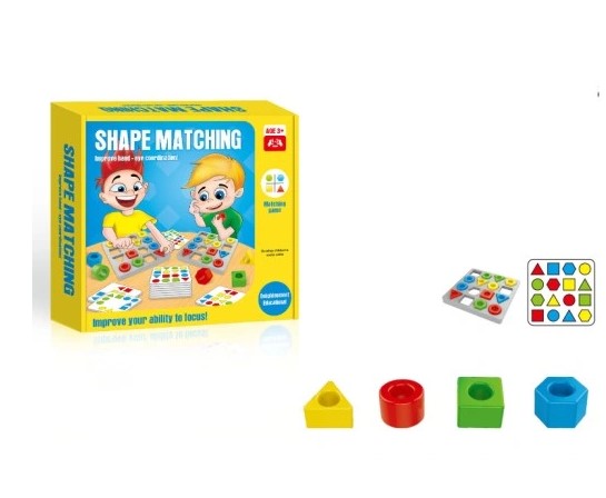 Joc educativ potrivire și asociere a formelor geometrice, 3 ani+ - imagine 2