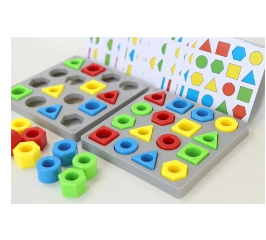 Joc educativ potrivire și asociere a formelor geometrice, 3 ani+ - imagine 3