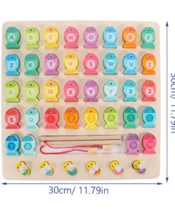 Alternative view of Joc magnetic de pescuit, Litere si cifre si Abinute, 3 ani