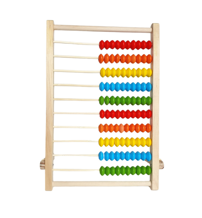 Numaratoare din lemn clasica, abac, 20 x 30 cm, 3 ani + - imagine 2