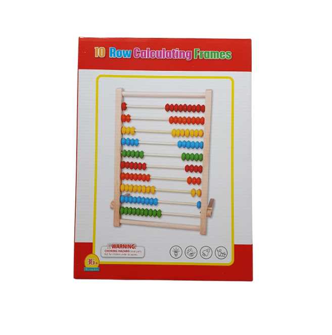 Numaratoare din lemn clasica, abac, 20 x 30 cm, 3 ani + - imagine 3