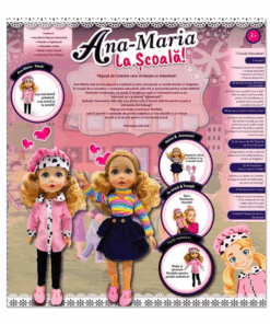 Papusa interactiva care merge si vorbeste romaneste, Ana Maria La Scoala