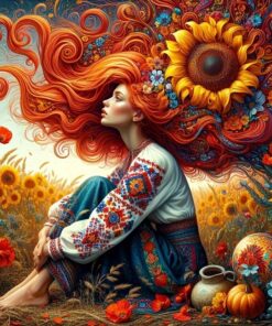 Pictura cu diamante pe sasiu lemn 40*50cm, Fata