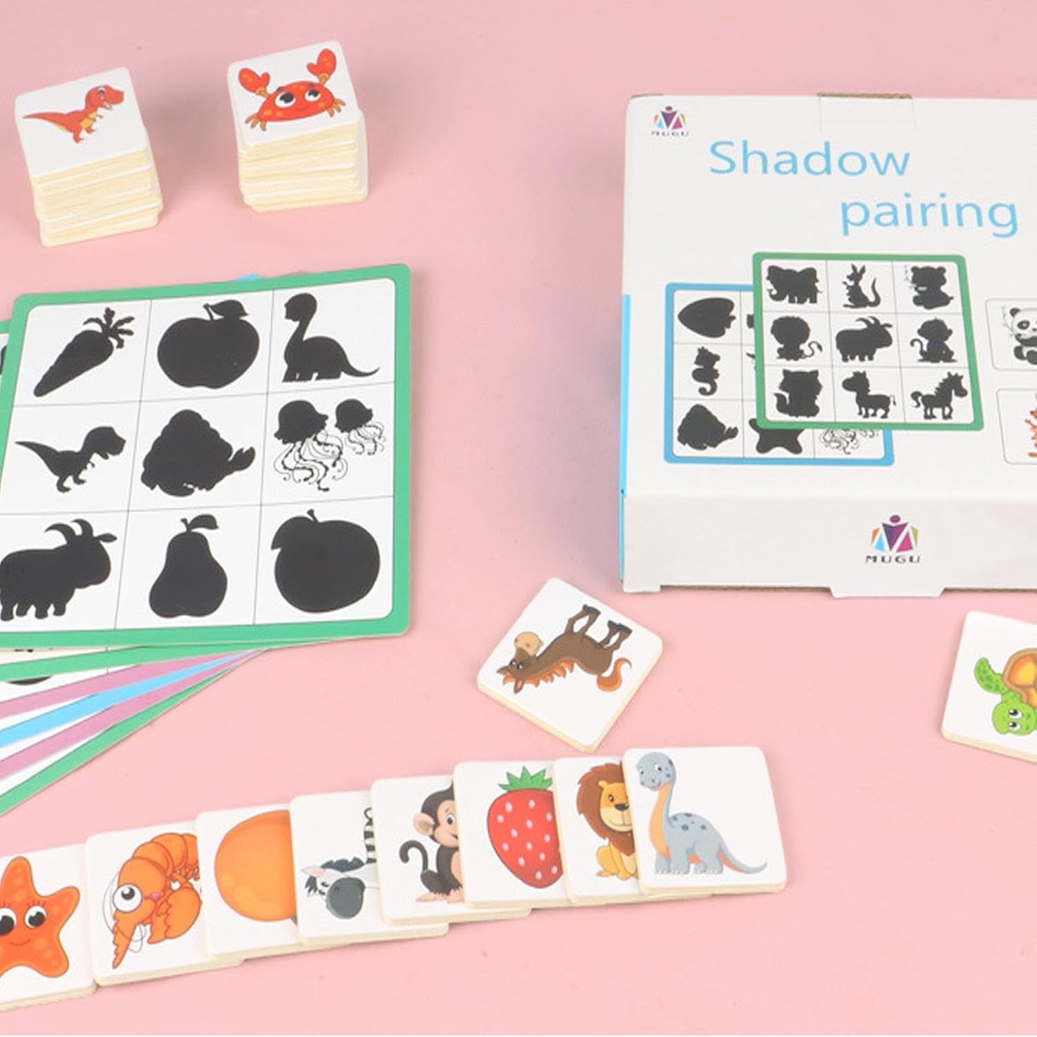 Puzzle educativ de asociere, Umbre, 3 ani - imagine 5